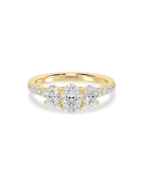 Embellished Ellipse Vows yellow gold