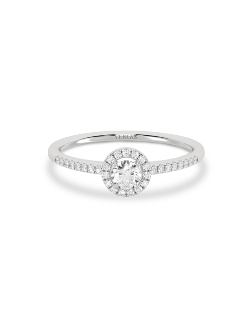 My Signature Round Halo Ring white gold