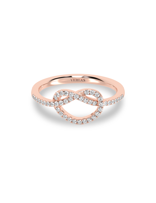 Infinity Heart Ring rose gold