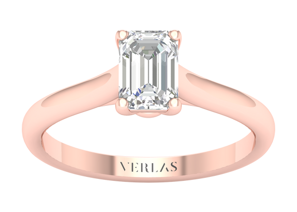 Iconic Emerald Ring rose gold