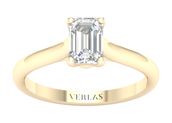 Iconic Emerald Ring yellow gold