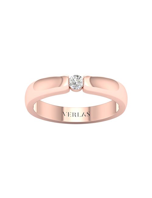 Round Encompassing Tapering Band rose gold
