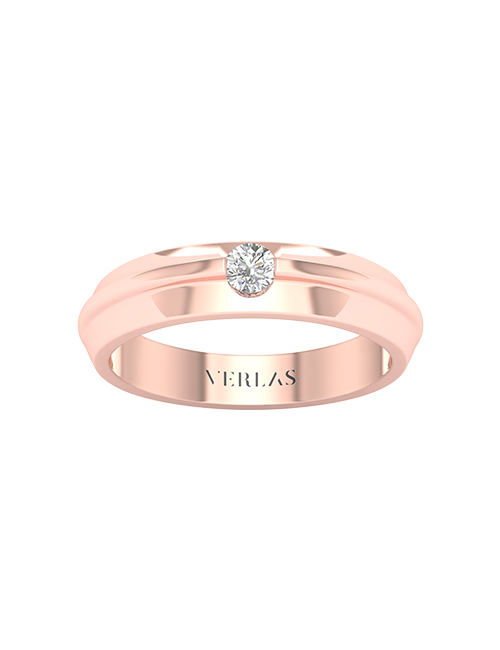 Round Union Band rose gold