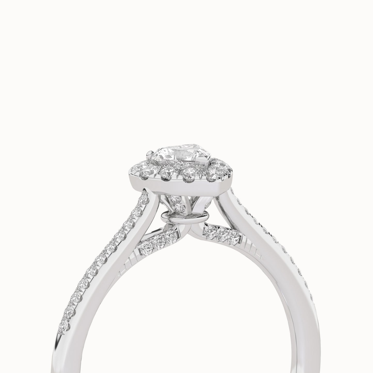 Signature Heart Halo Ring_Product Angle_1/3-5