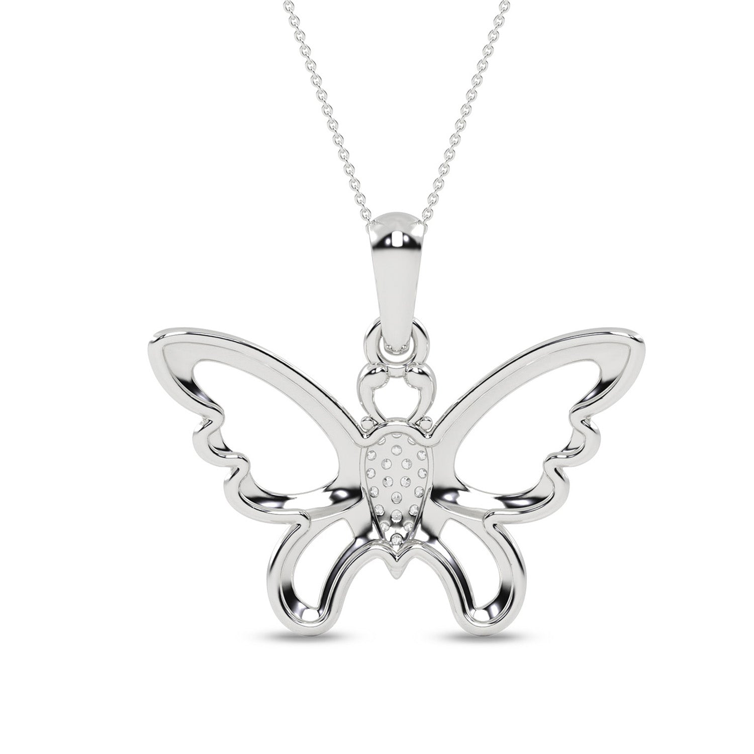 Butterfly Flutter Silhouette Pendant_Product Angle_0.05 - 3