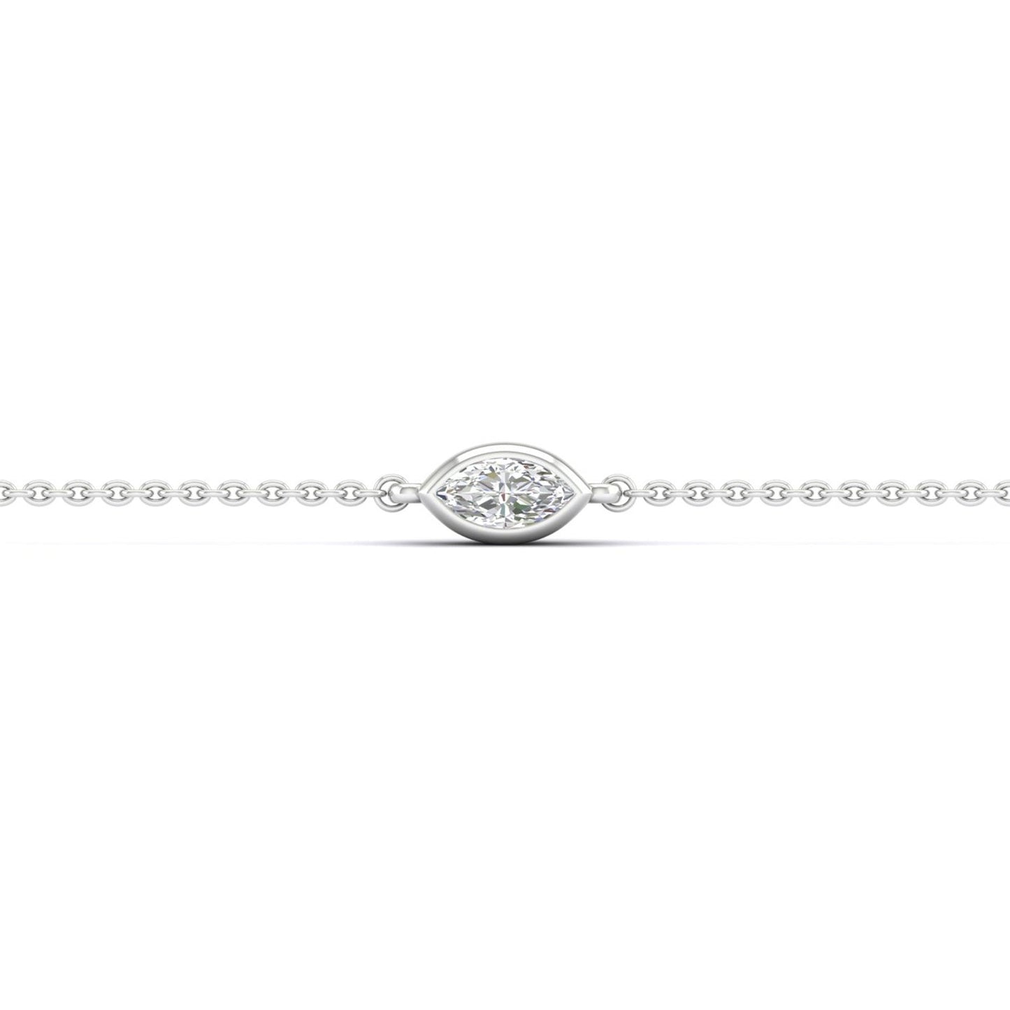 Marquise Diamond Glitter Bracelet_Product angle_1/5 Ct. - 3