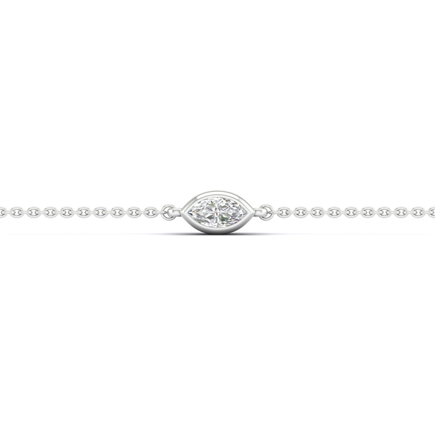 Marquise Diamond Glitter Bracelet_Product angle_1/5 Ct. - 3