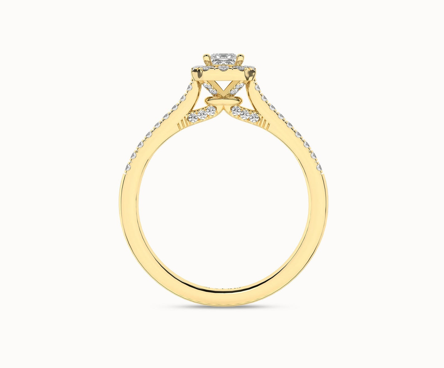 Signature Princess Halo Ring_Product Angle _1/2Ct. - 3