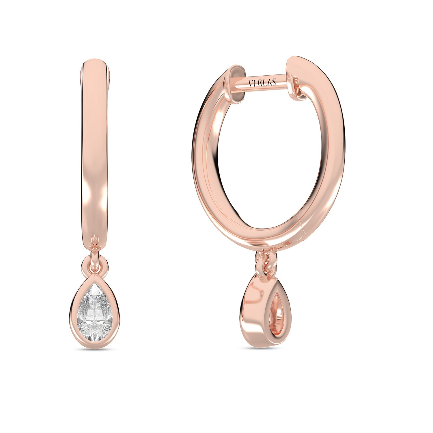 Mini-Dewdrop Encompassing Drop Hoops_Product Angle_1/5 Ct. - 3