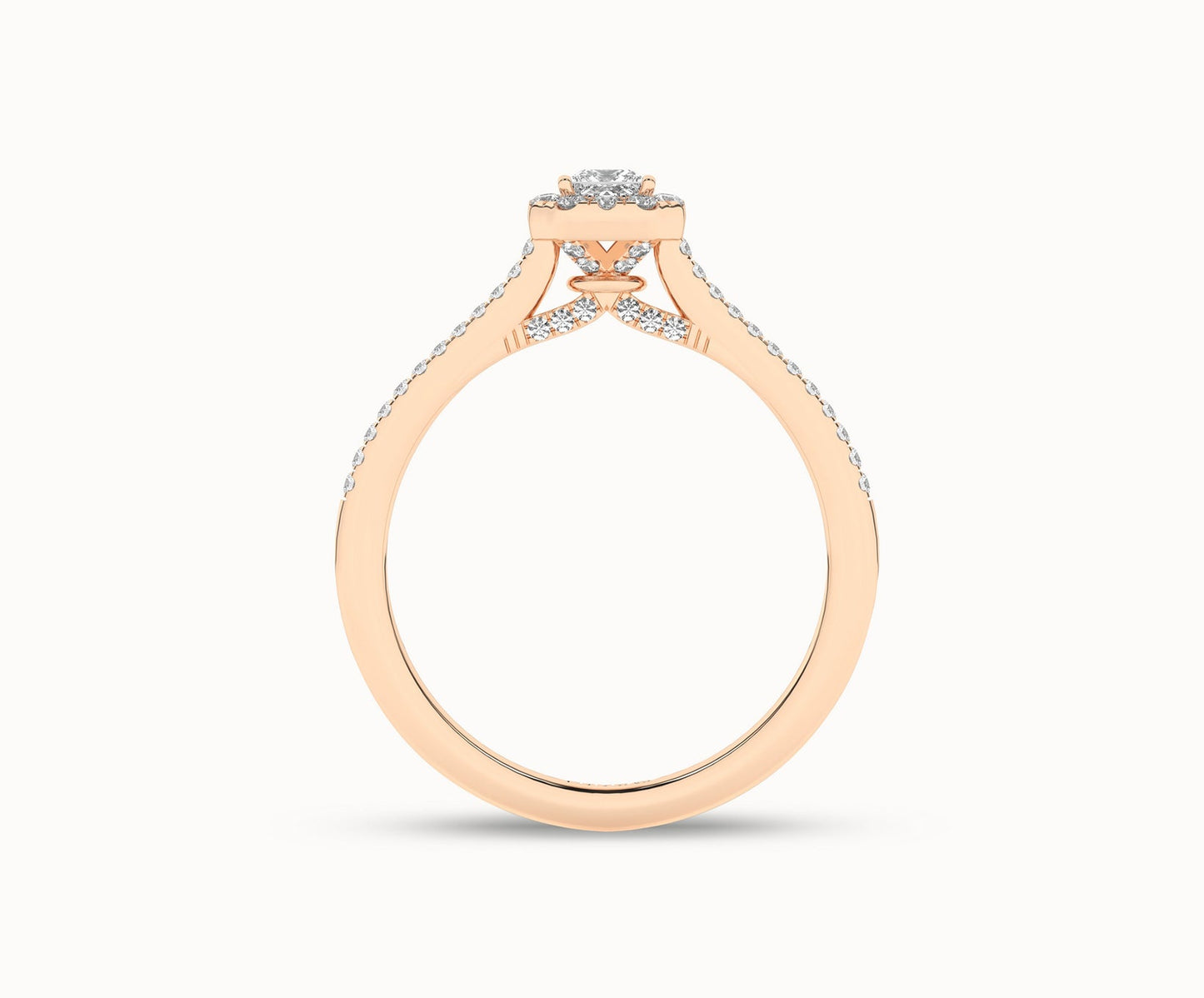 Signature Princess Halo Ring_Product Angle _1/3Ct. - 3