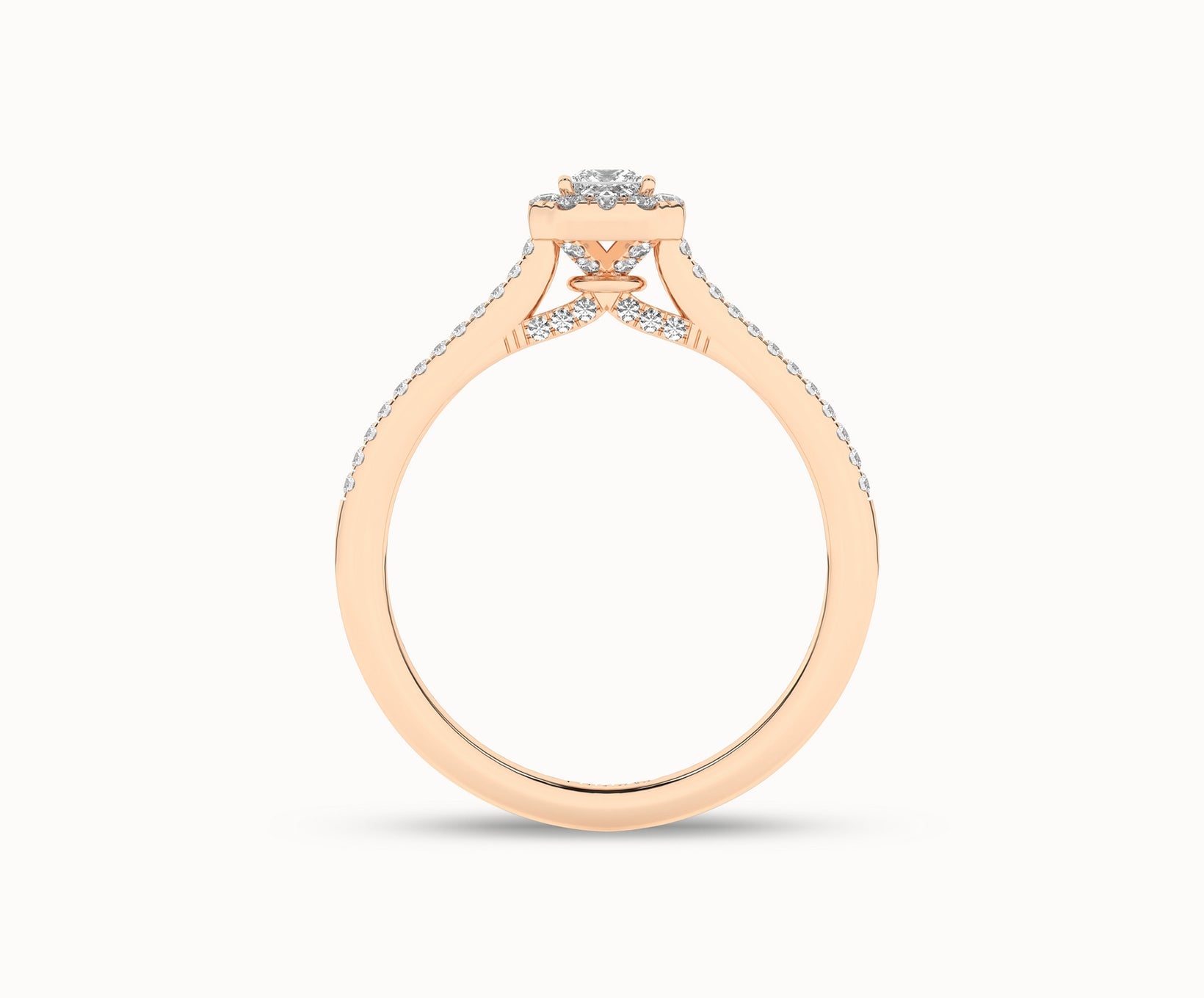 Signature Princess Halo Ring_Product Angle _1/3Ct. - 3