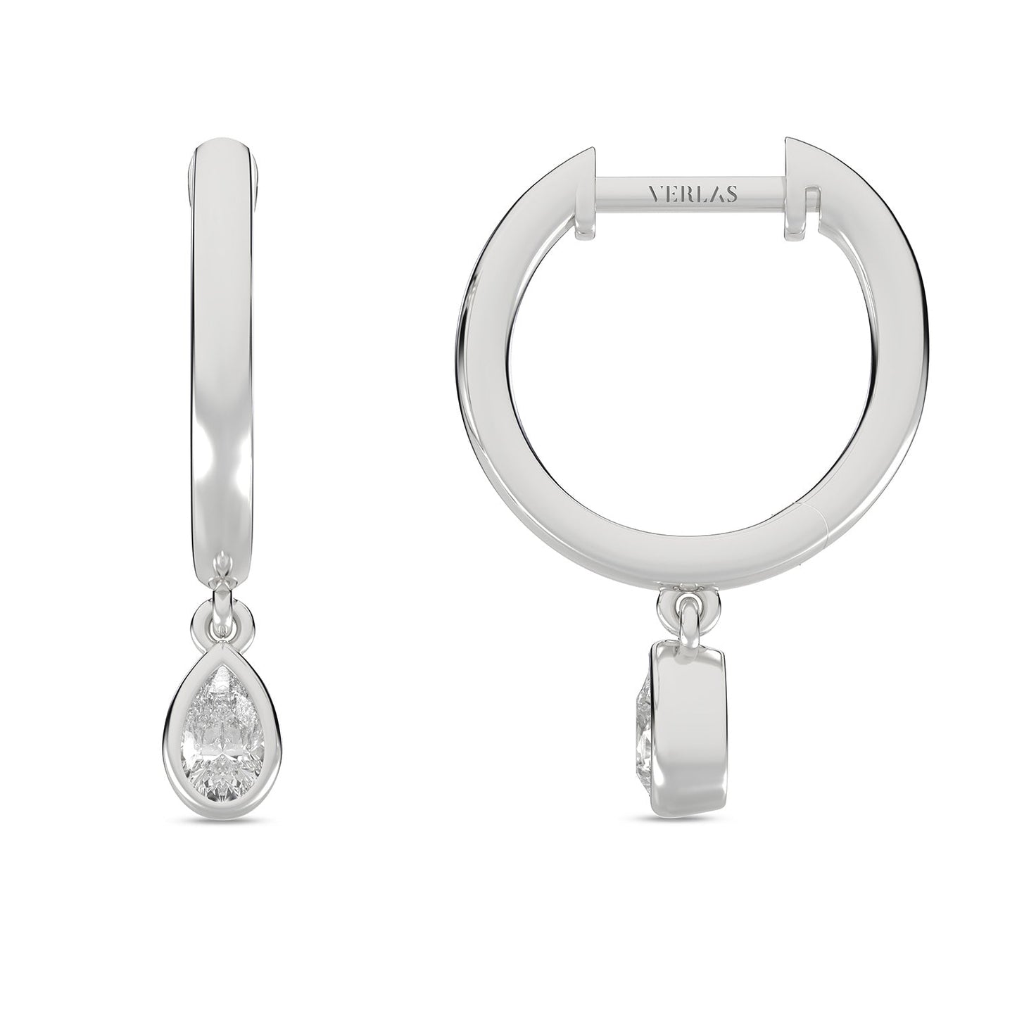 Mini-Dewdrop Encompassing Drop Hoops_Product Angle_1/5 Ct. - 1 