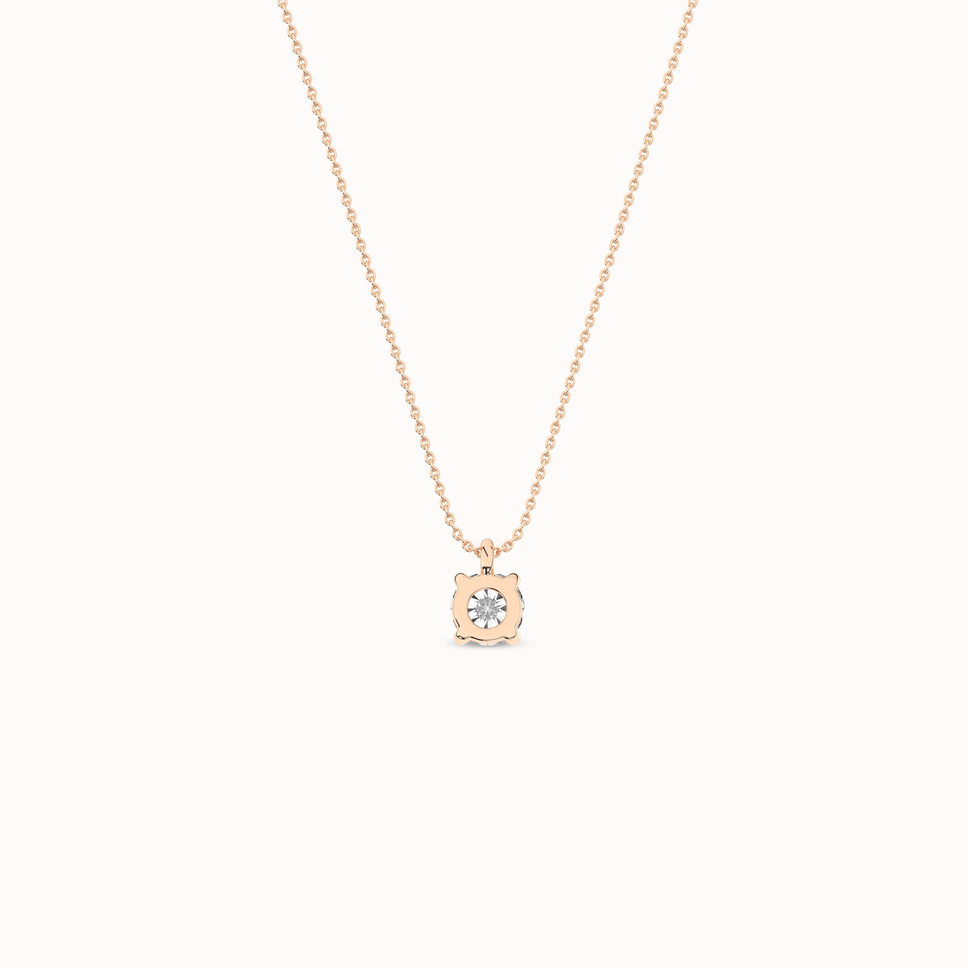 Essential Round Necklace _Product Angle_1/5Ct. - 3