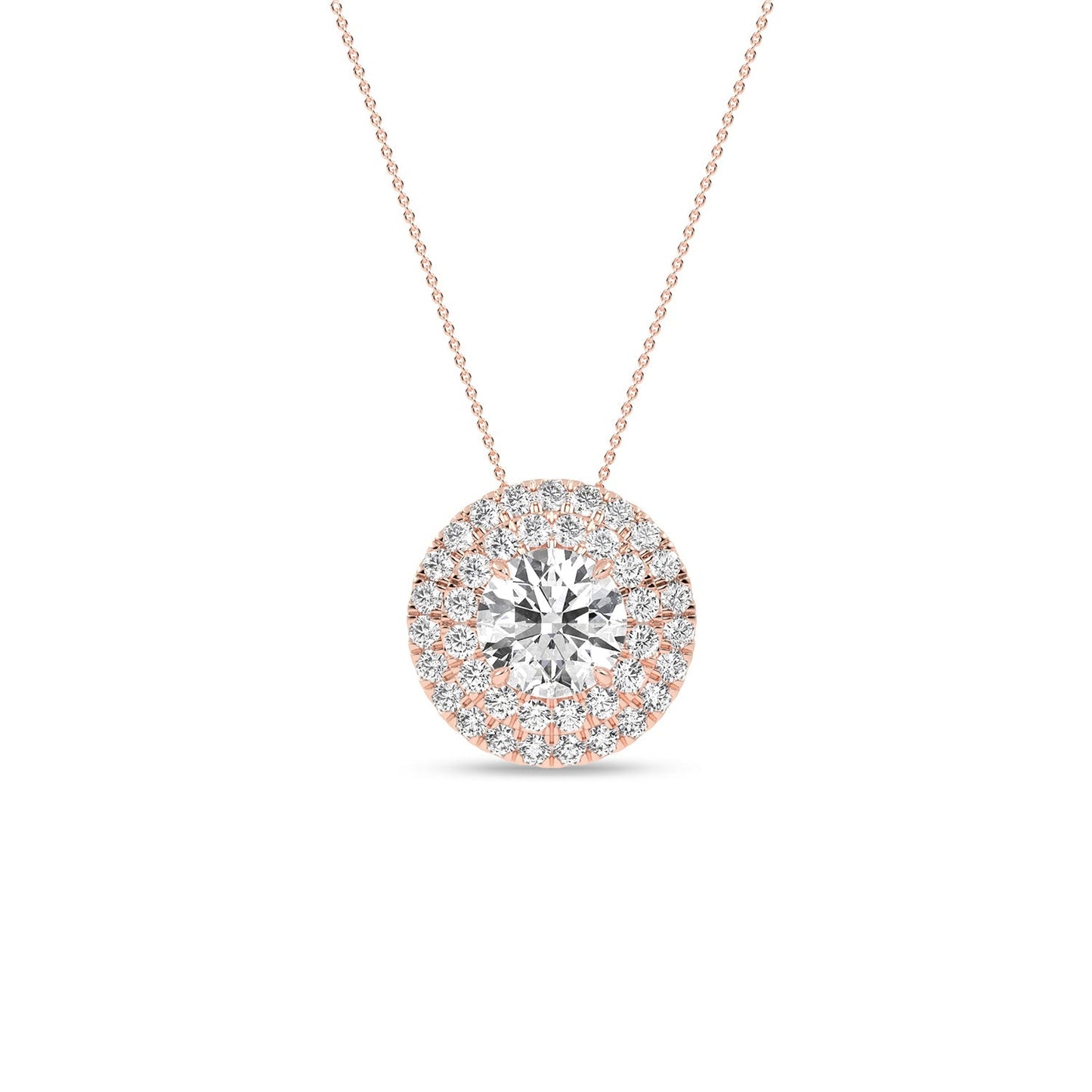 Quaint Double Halo Atmos Round Pendant_Product Angle_1 Ct. - 1