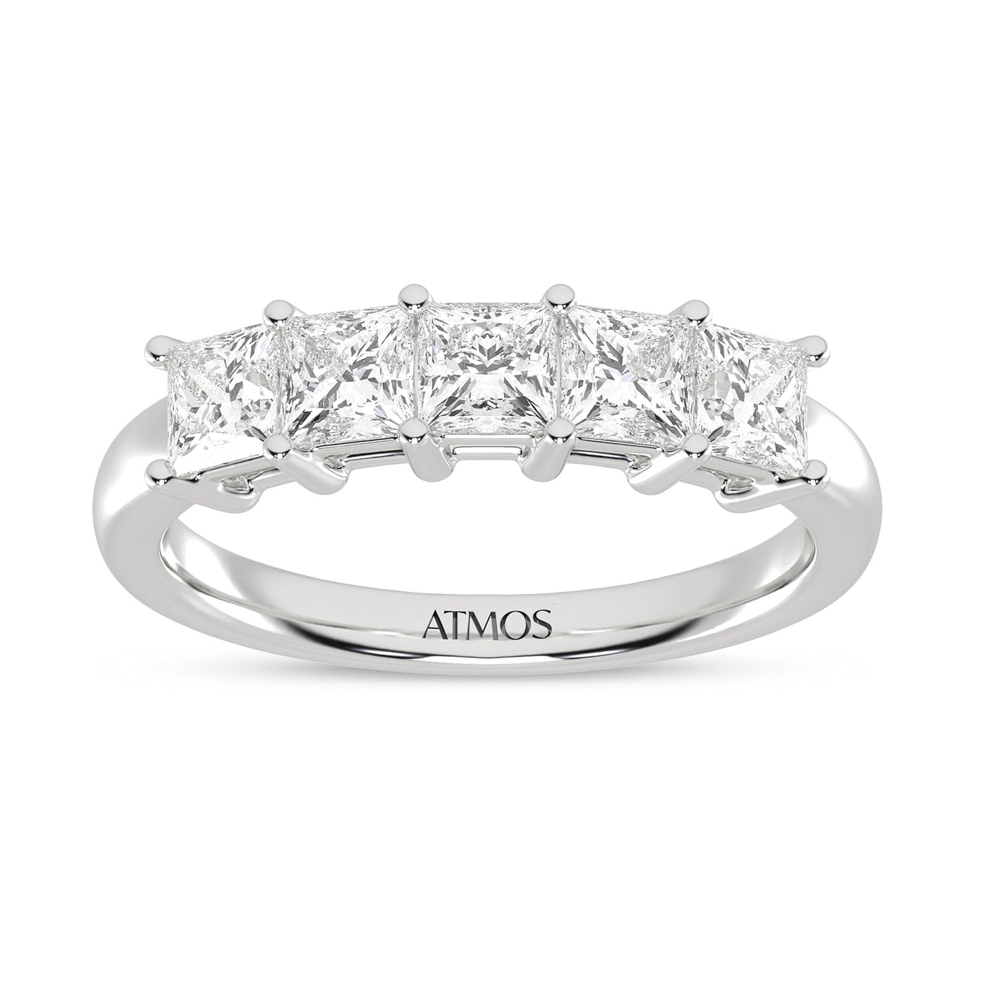 5-Stone Princess Atmos Ring_Product Angle_2 Ct. - 4