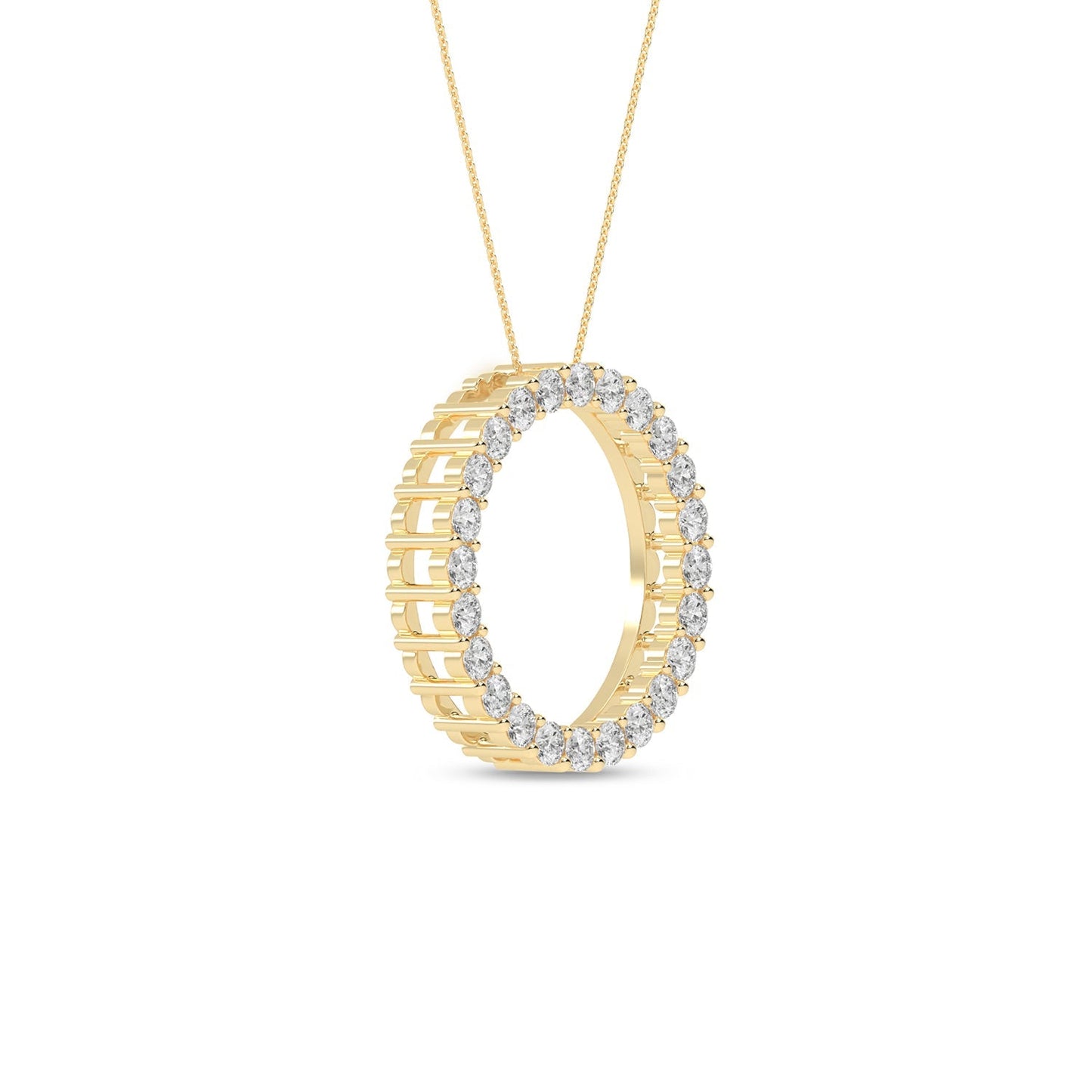 Circular Silhouette Atmos Necklace_Product Angle_1/2 Ct. - 2