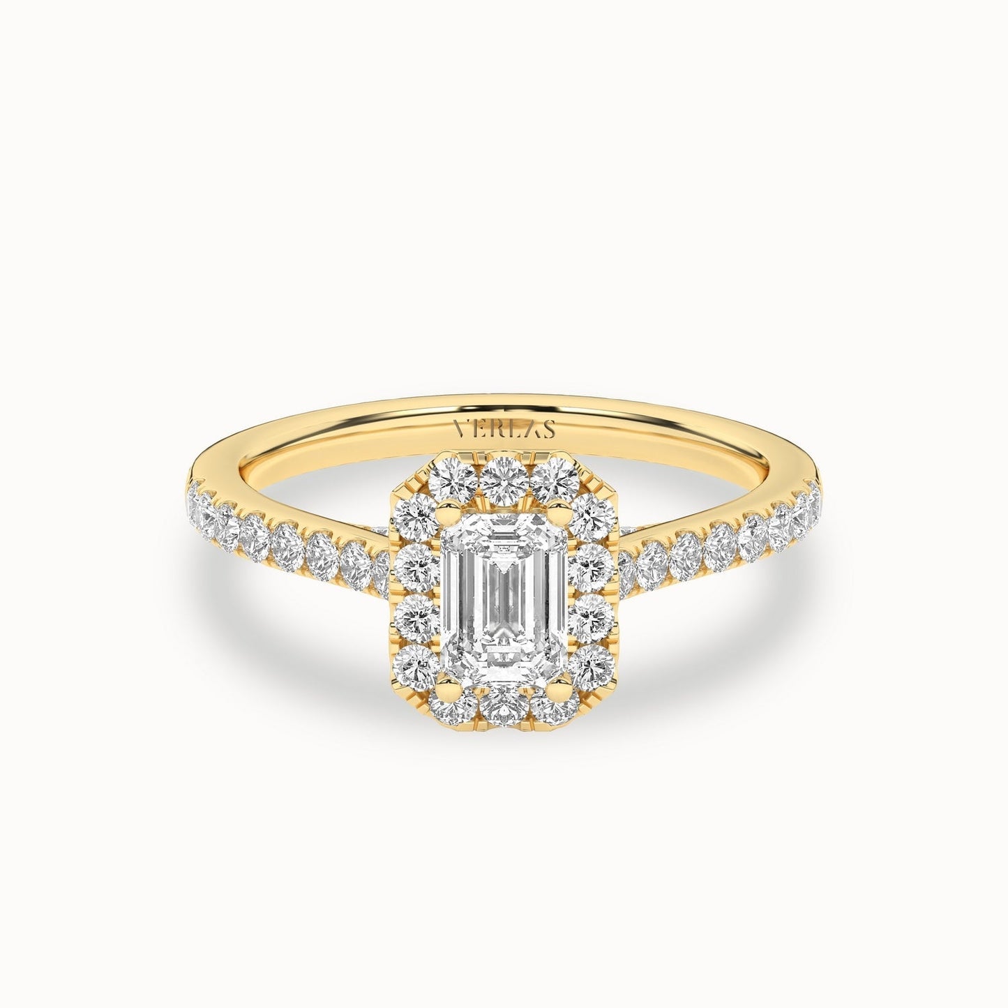 Signature Emerald Halo Ring_Product Angle_1Ct. - 1