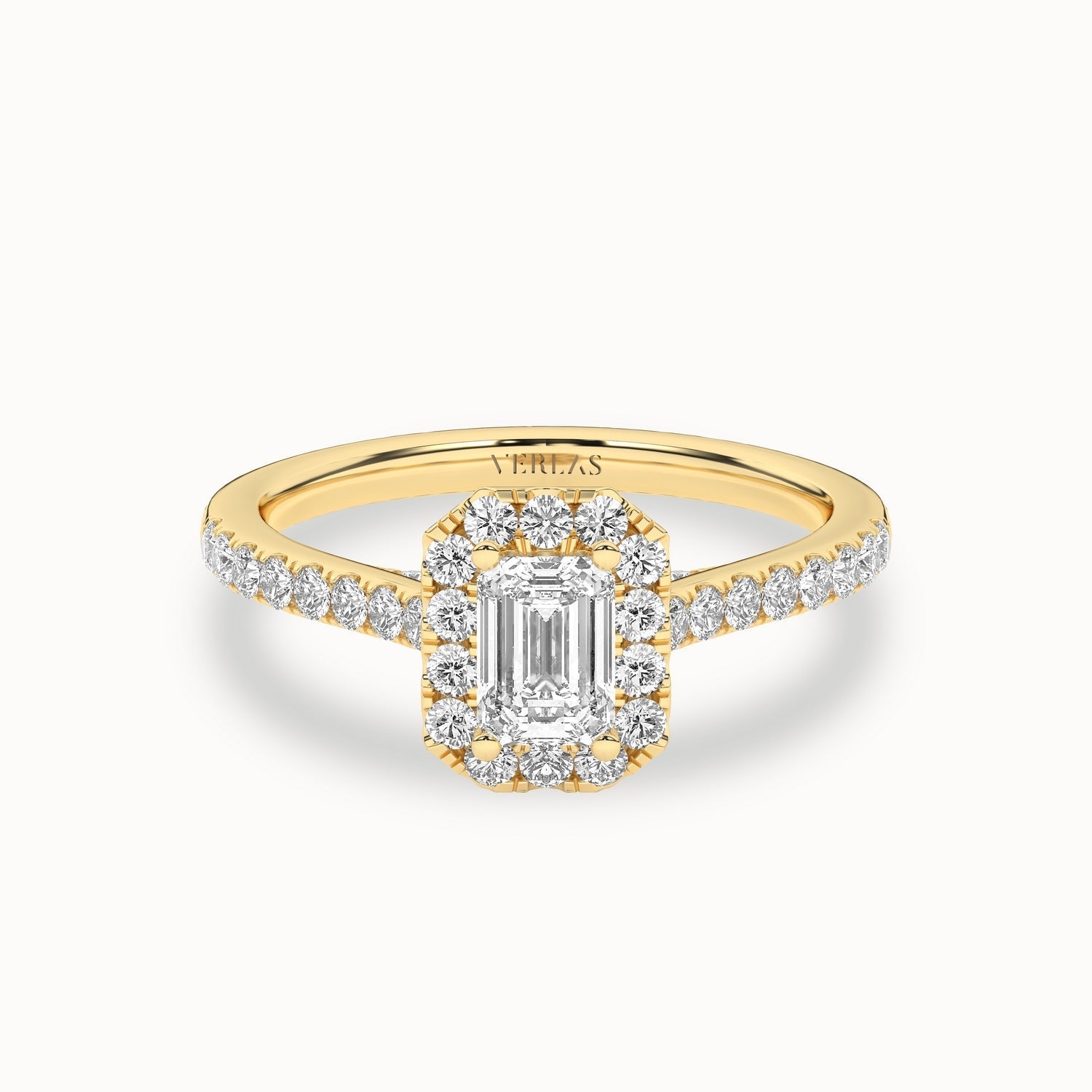 Signature Emerald Halo Ring_Product Angle_1Ct. - 1