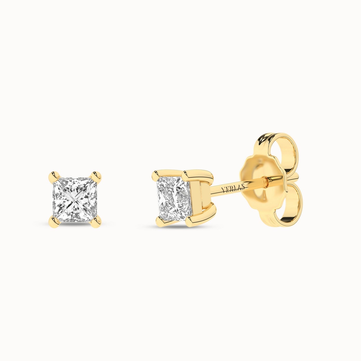 Princess Solitaire Studs_Product Angle_1/2Ct. - 2