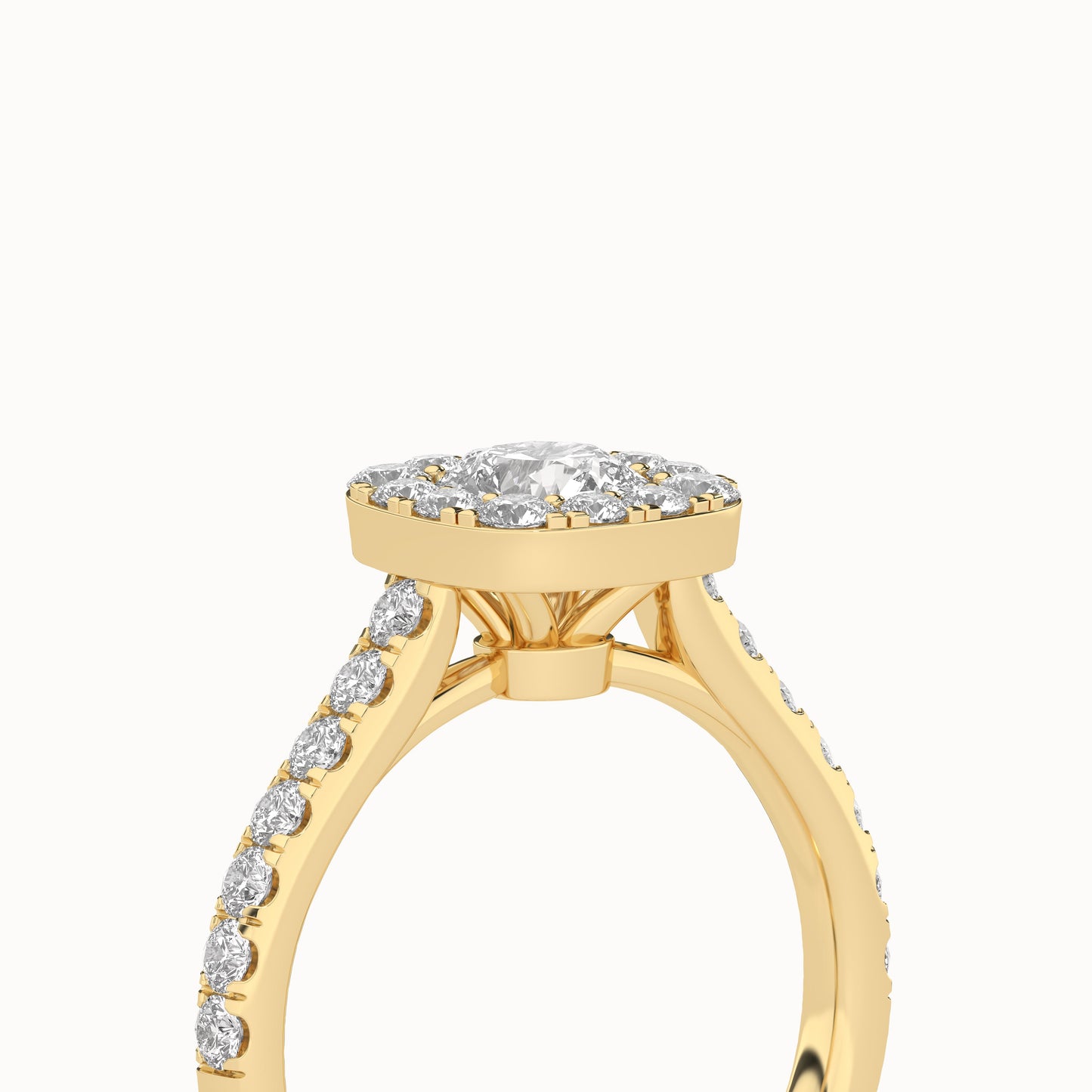 Signature Iconic Round-Princess Halo Ring_Product Angle_1 3/4Ct - 5