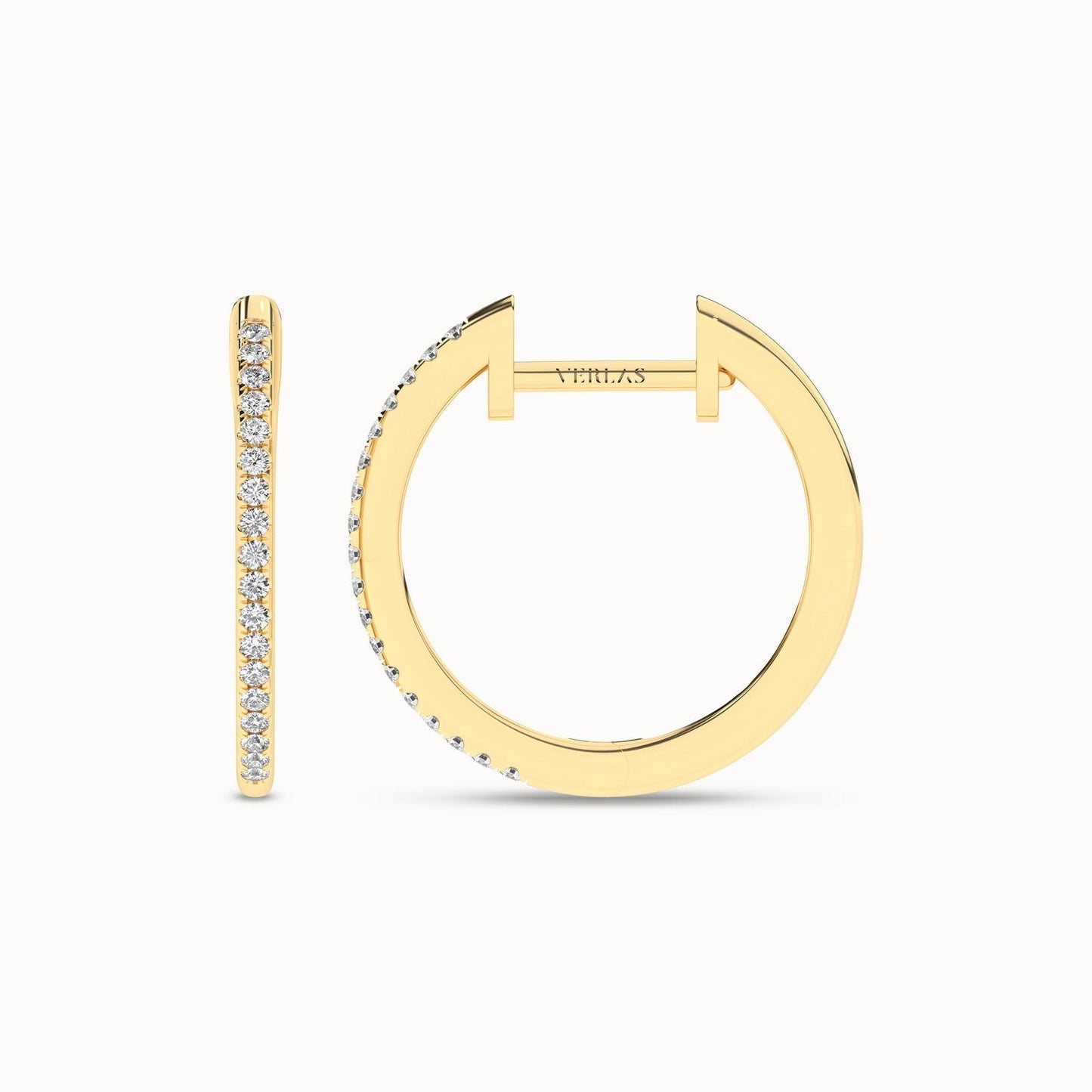 Diamond Arc Hoops_Product Angle_1/10Ct. - 1