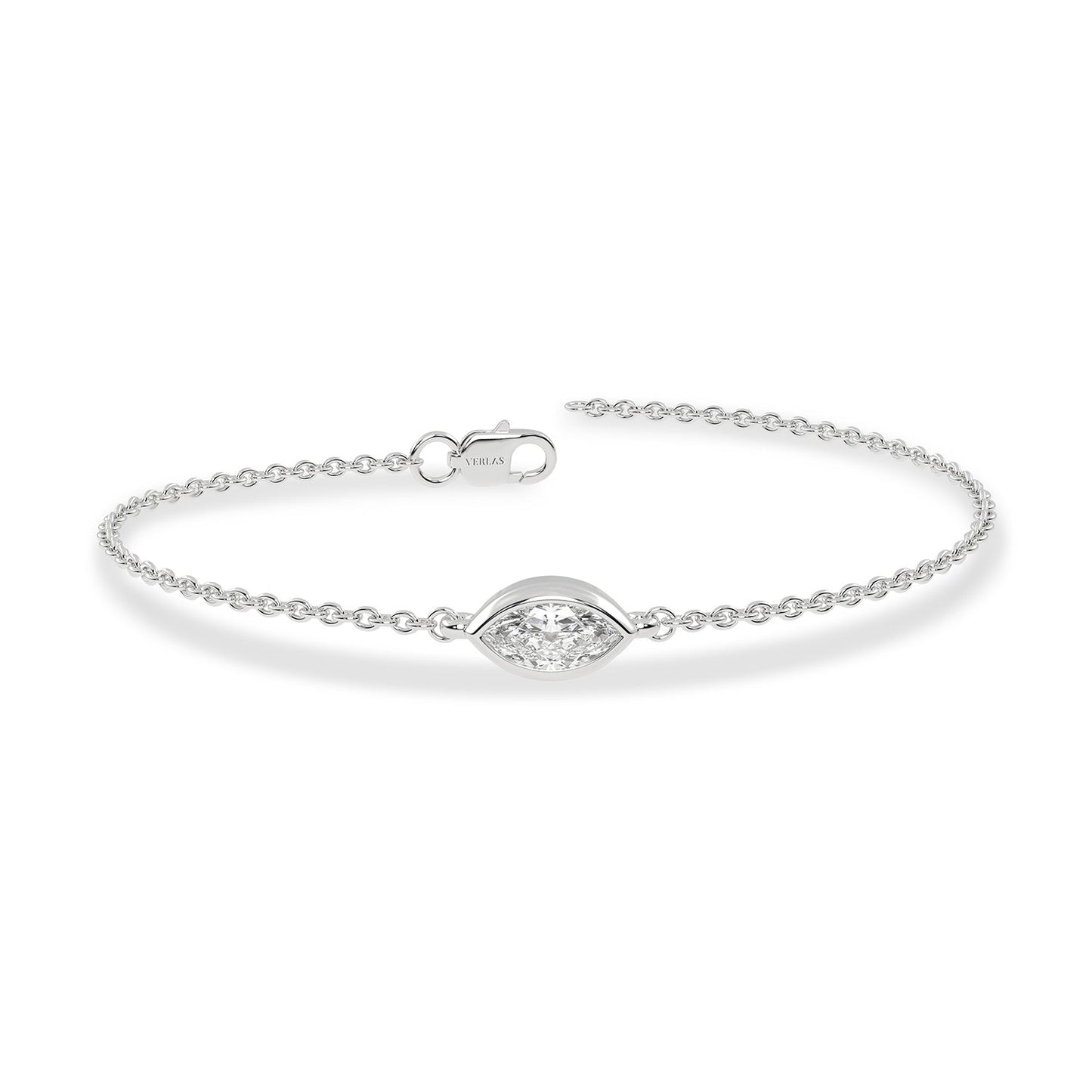 Marquise Diamond Glitter Bracelet_Product angle_1/5 Ct. - 2