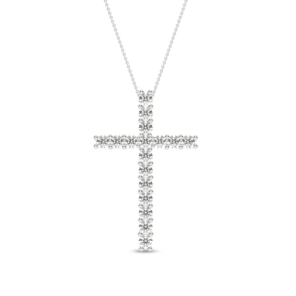 Atmos Signature Diamond Cross Necklace_Product Angle_PCP Main Image