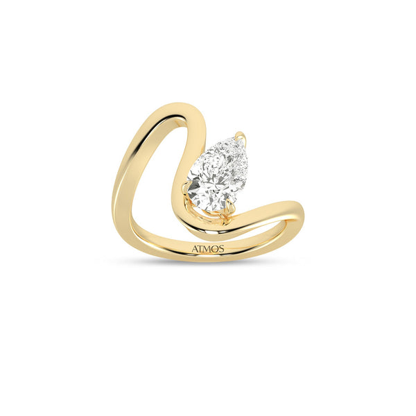 Atmos Curved Shank Dewdrop Ring_Product Angle_PCP Main Image