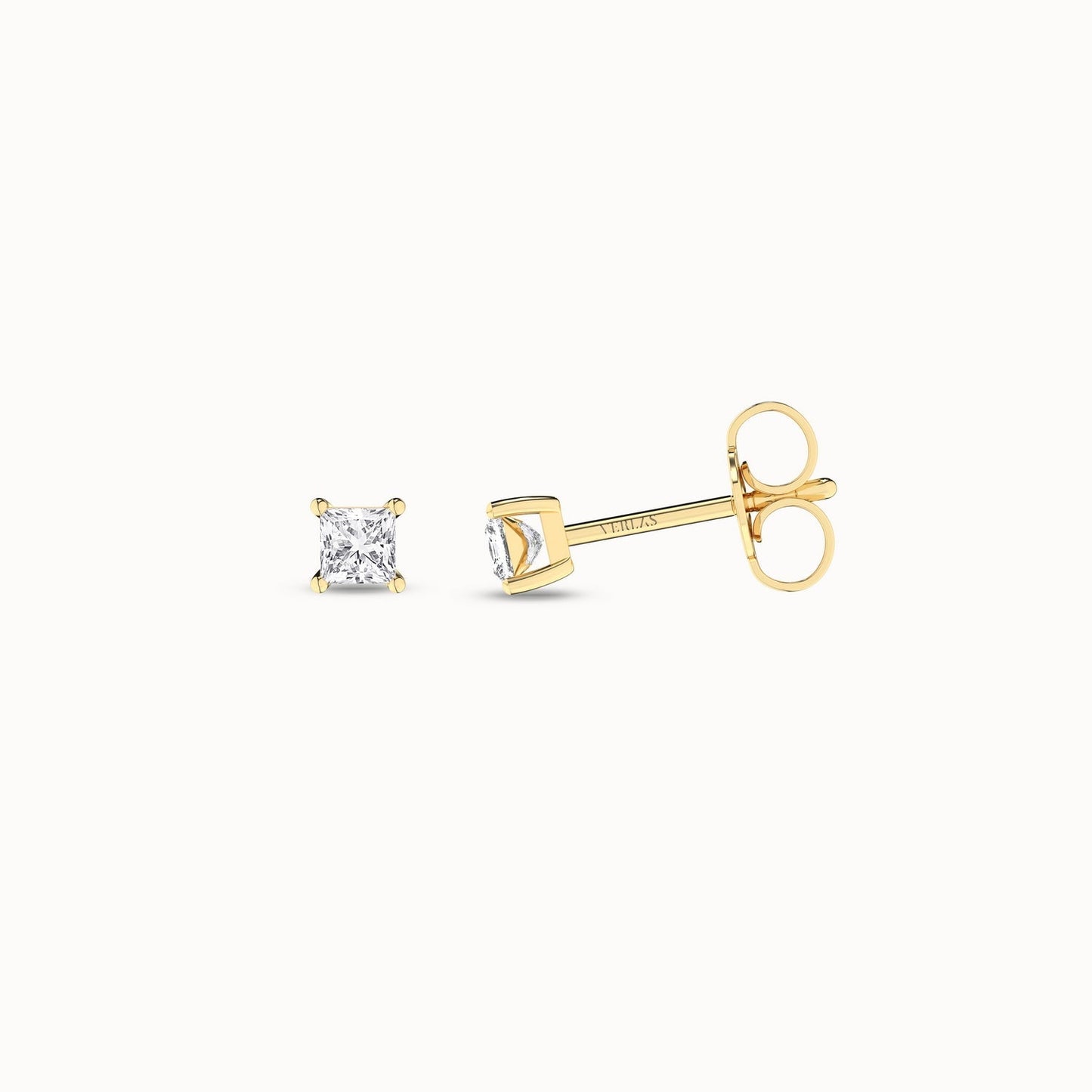 Princess Solitaire Studs_Product Angle_1/4Ct. - 1