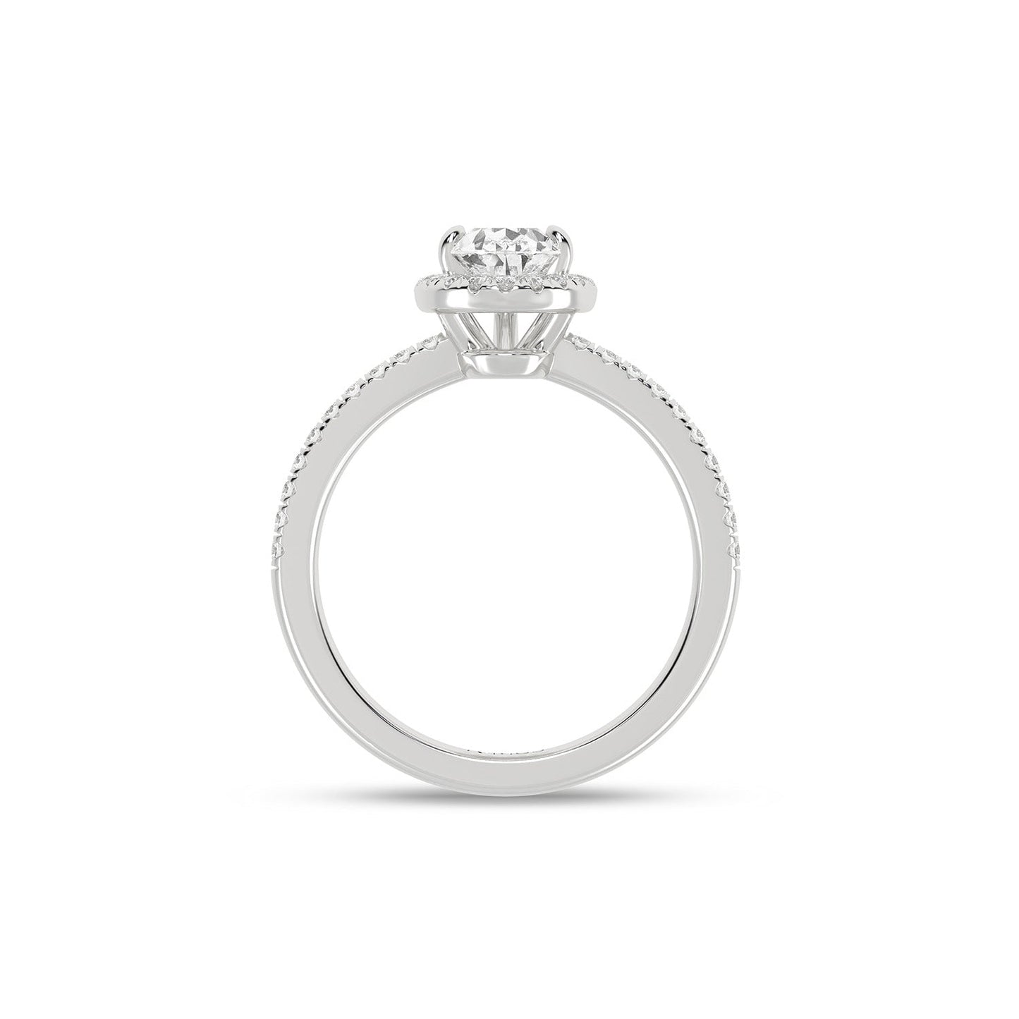 Luxe Dewdrop Halo Ring