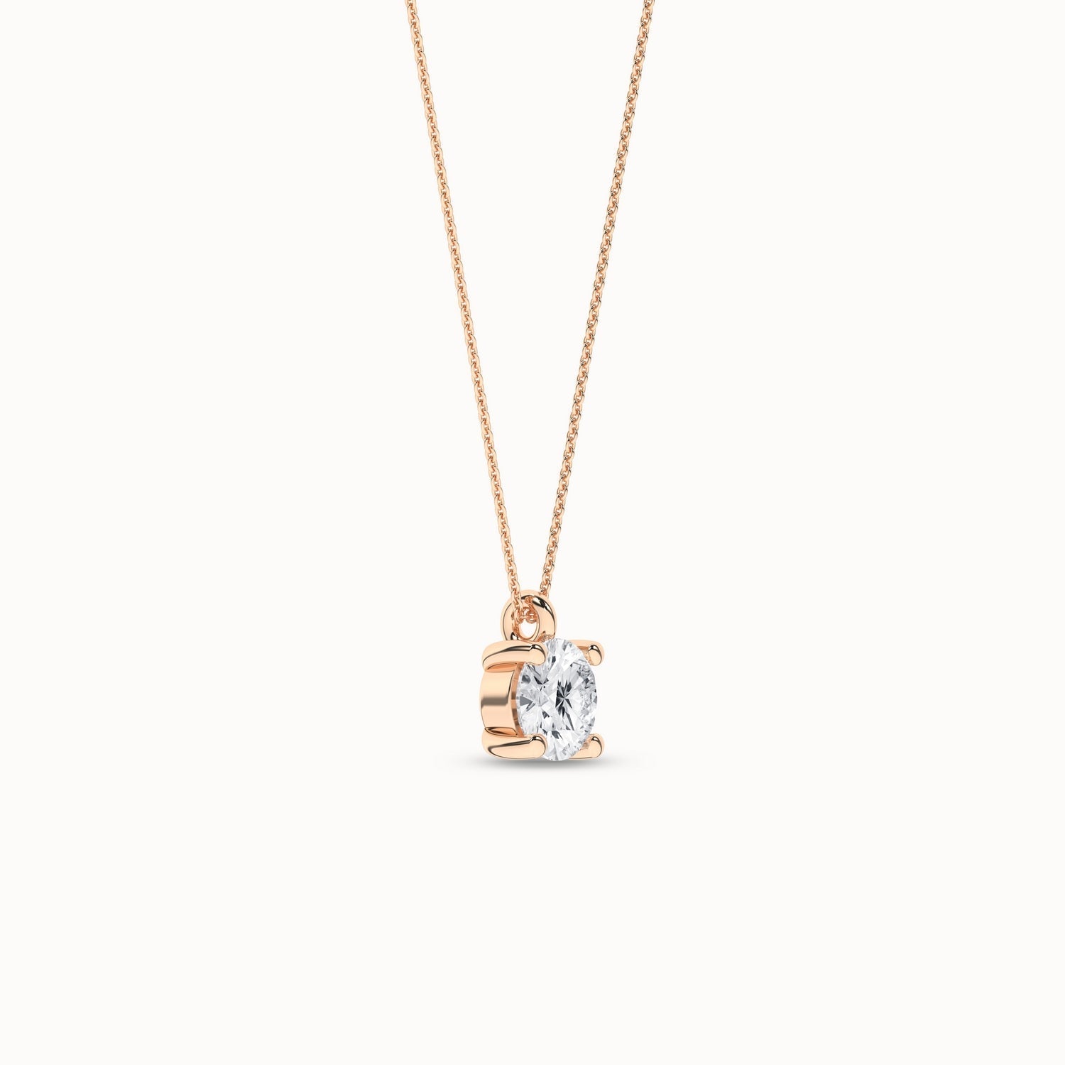 Essential Round Necklace _Product Angle_3/4Ct. - 2