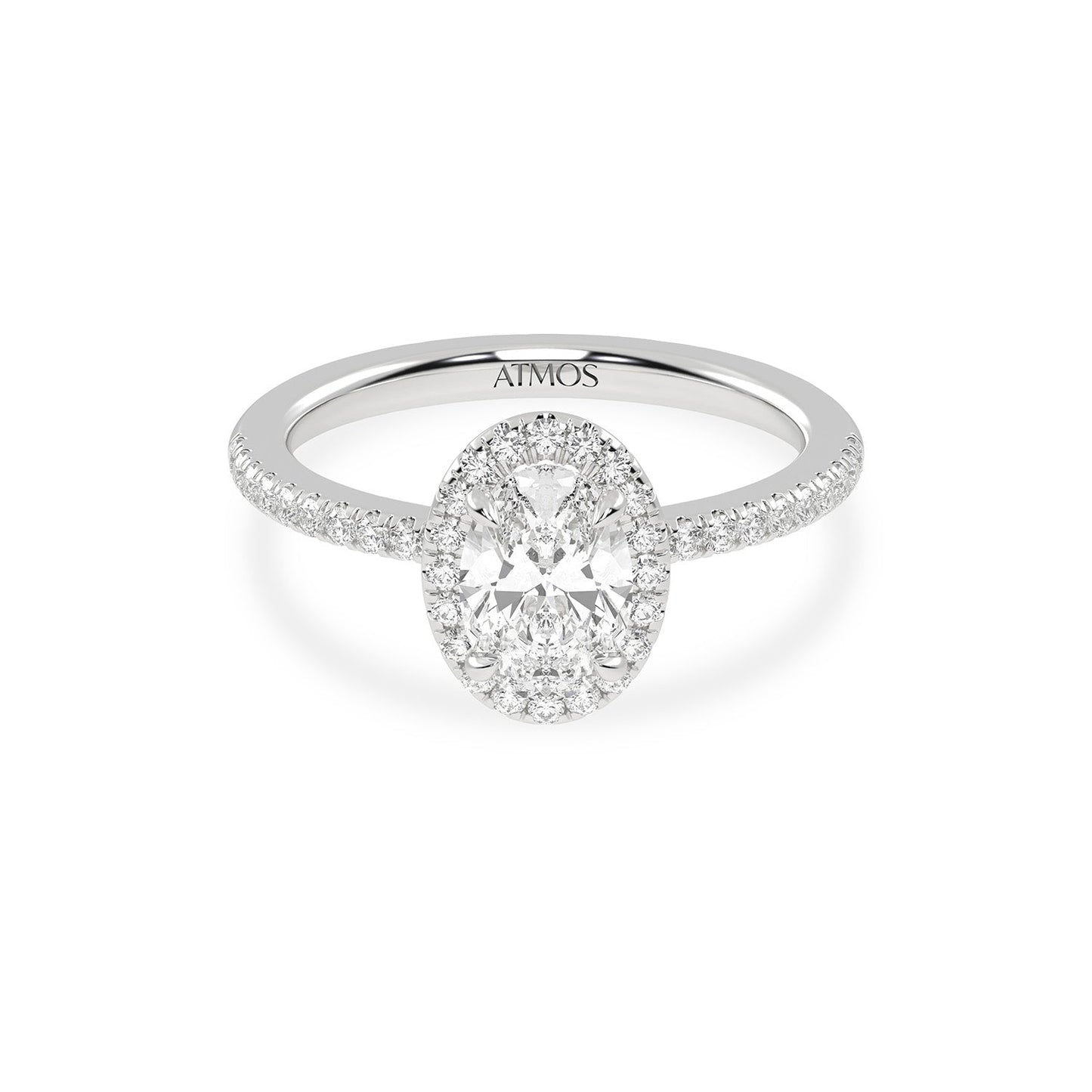 Luxe Oval Halo Ring