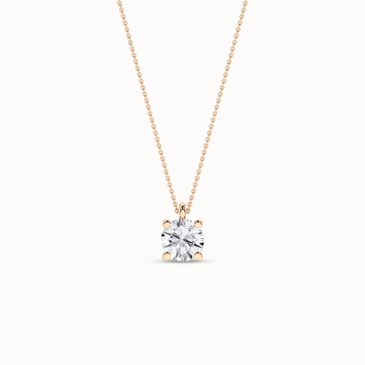 Essential Round Necklace _Product Angle_3/4Ct. - 1