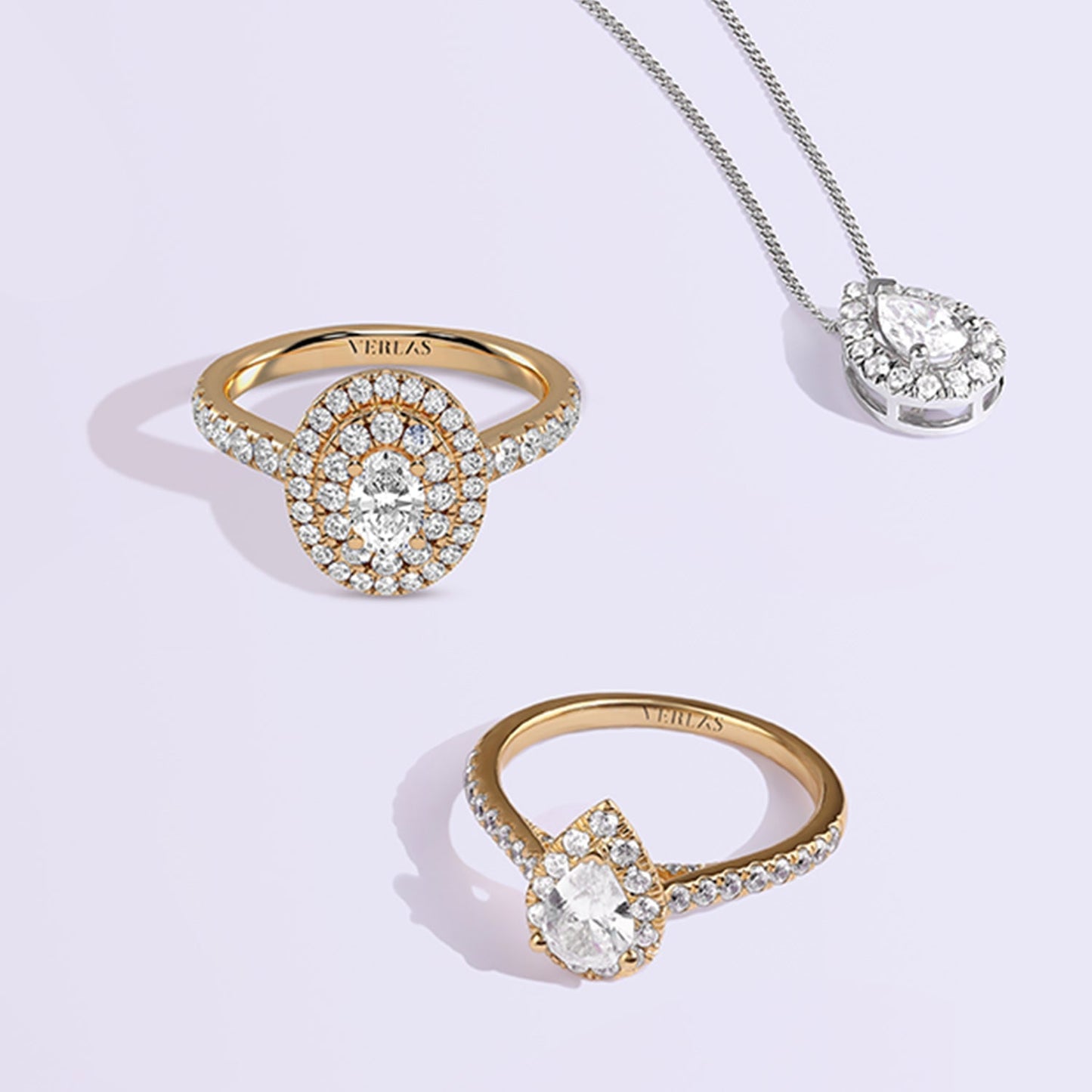 Signature Ellipse Double Halo Ring