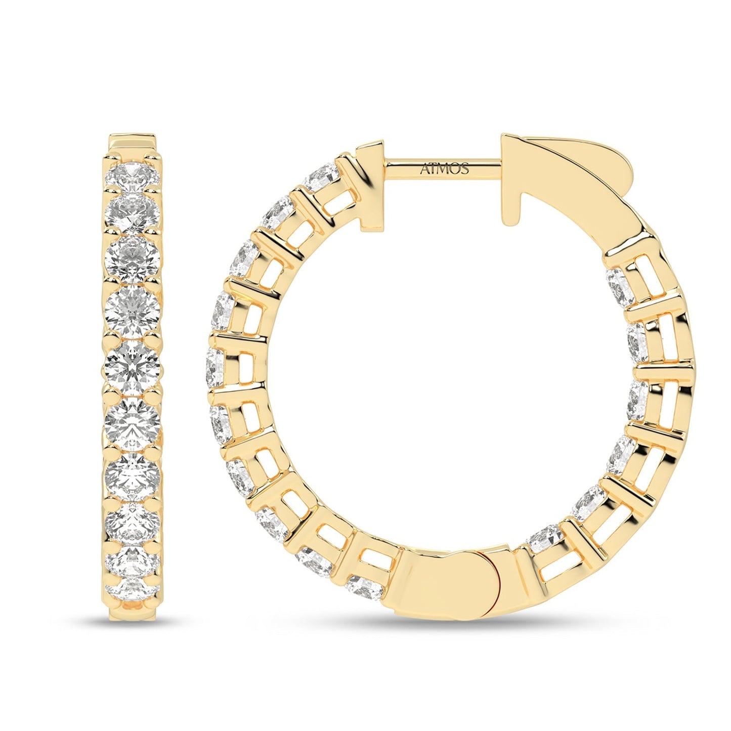 Atmos Diamond Charming Hoops_Product angle _PCP Main Image