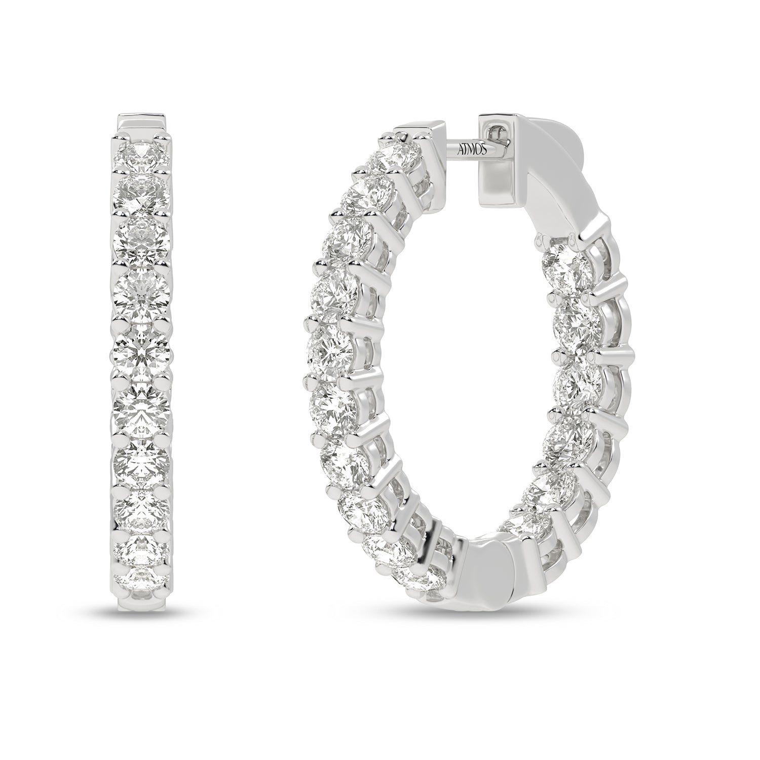 Atmos Diamond Charming Hoops_Product angle _3 - 2