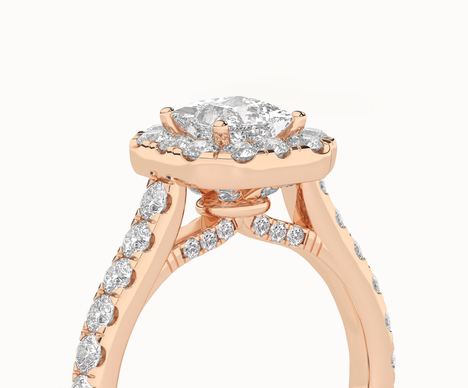 Signature Princess Halo Ring_Product Angle _2Ct. - 5