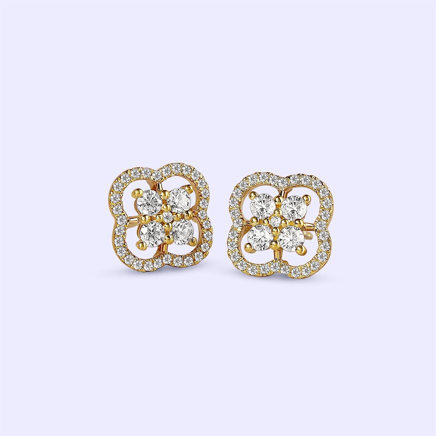 Viola Blossom Studs_Product Angle_Creative Image