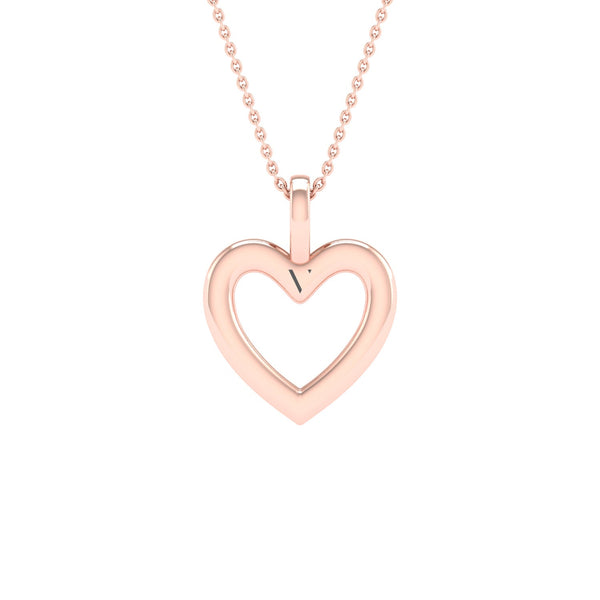 Heart Silhouette Drop Necklace_Product angle_1/5 Ct. - 3