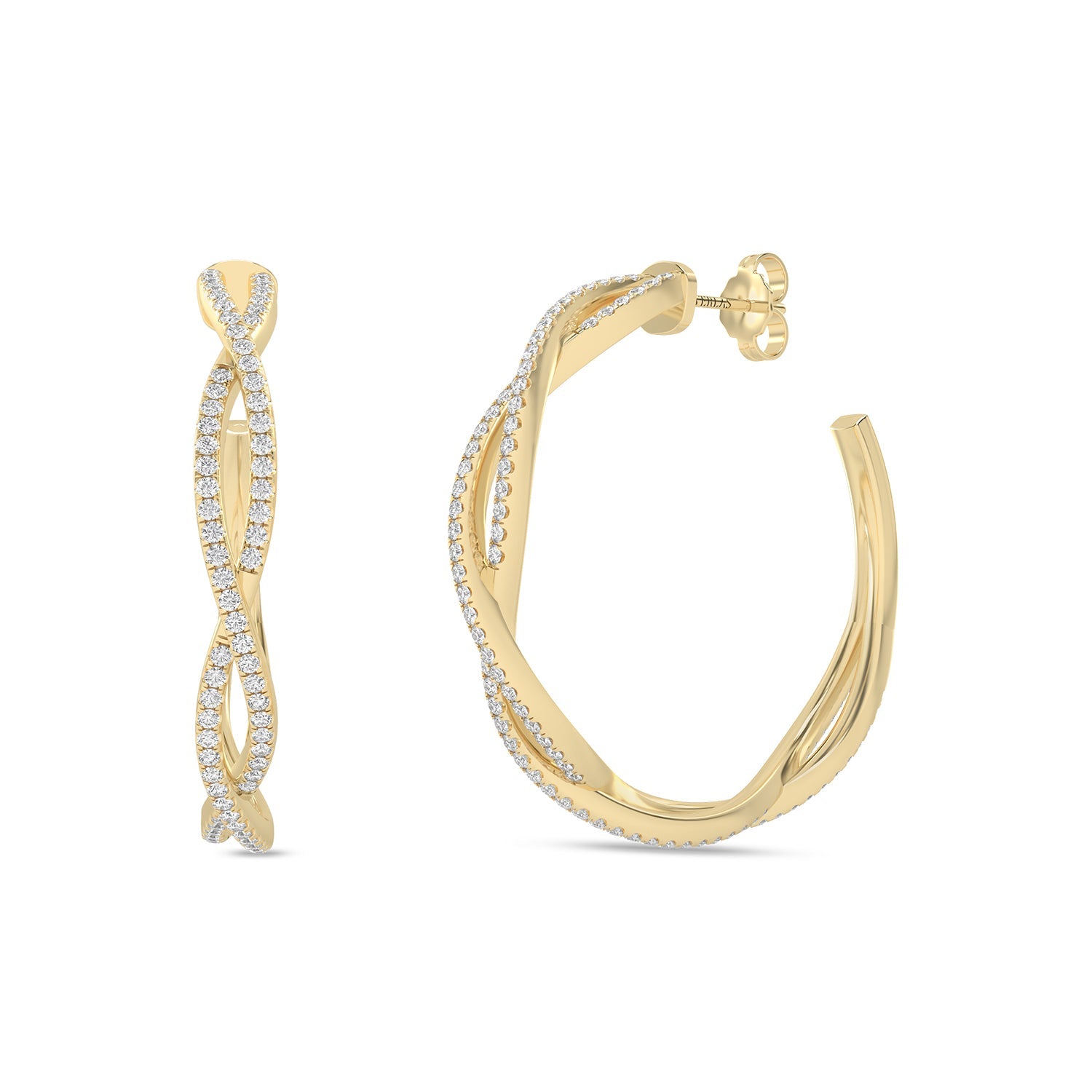 Entwined Hoops_Product Angle_1 Ct. -  2 