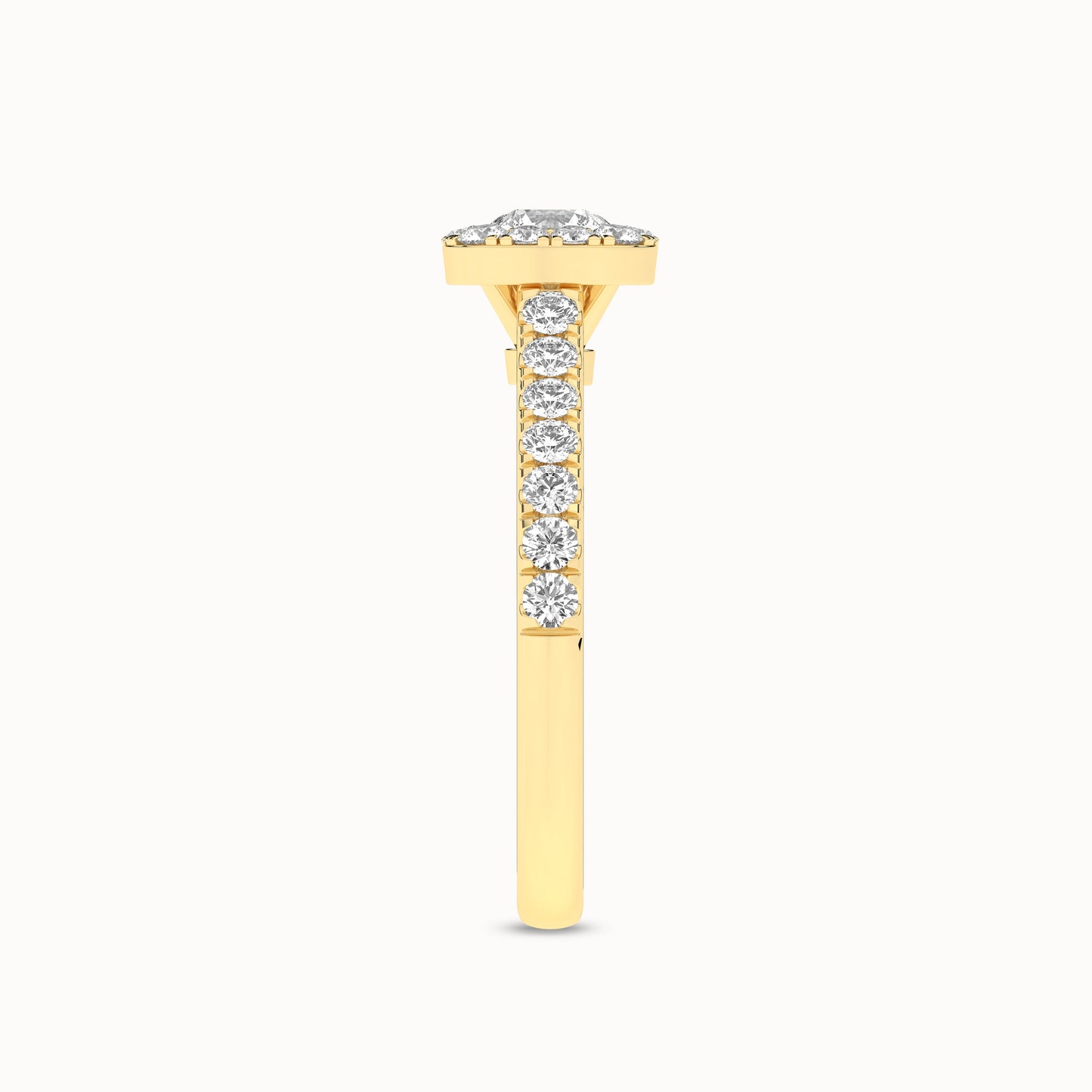 Signature Iconic Round-Princess Halo Ring_Product Angle_1Ct - 4