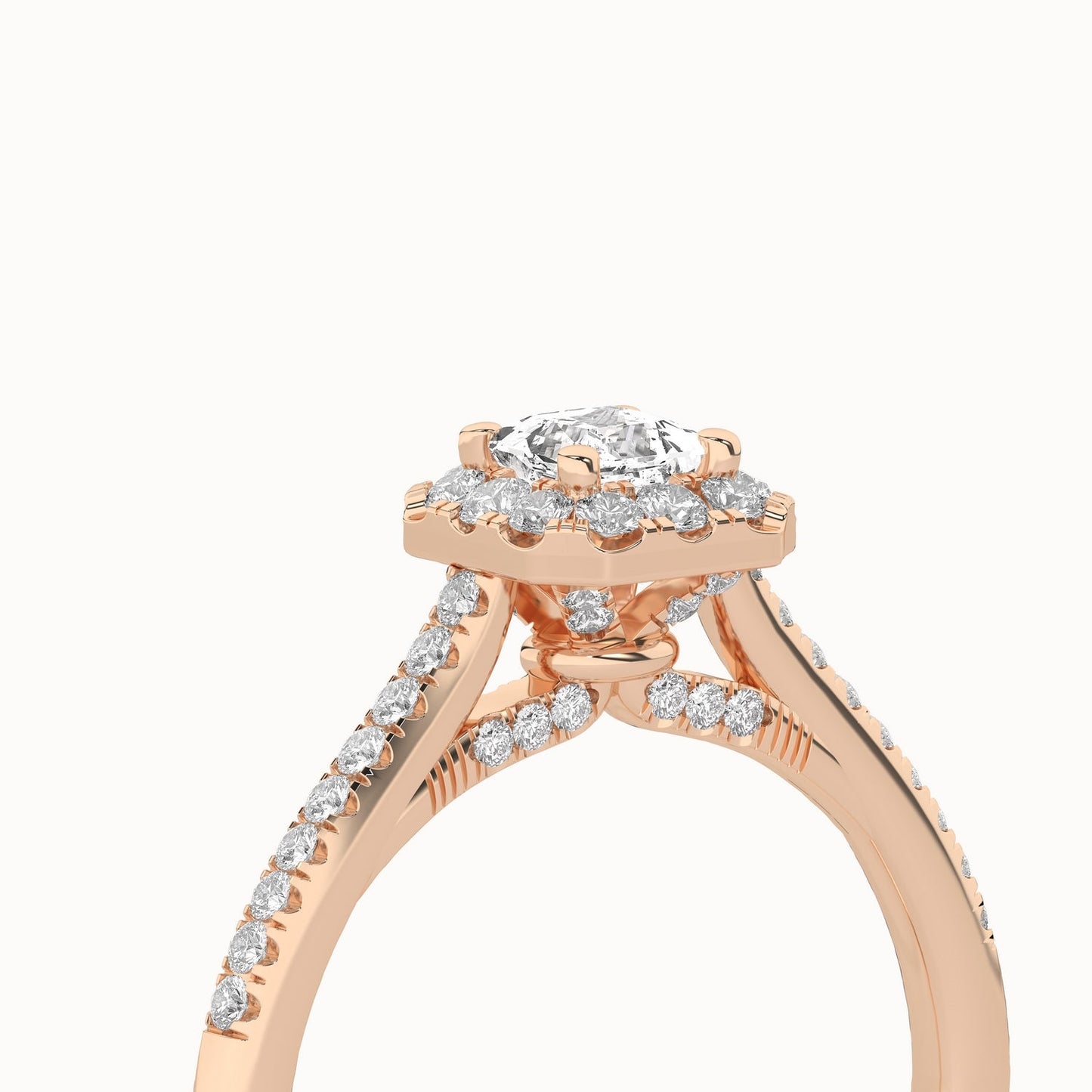 Signature Princess Halo Ring_Product Angle _3/4Ct. - 5