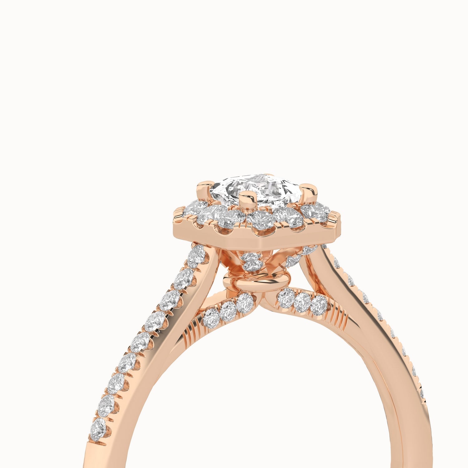 Signature Princess Halo Ring_Product Angle _3/4Ct. - 5