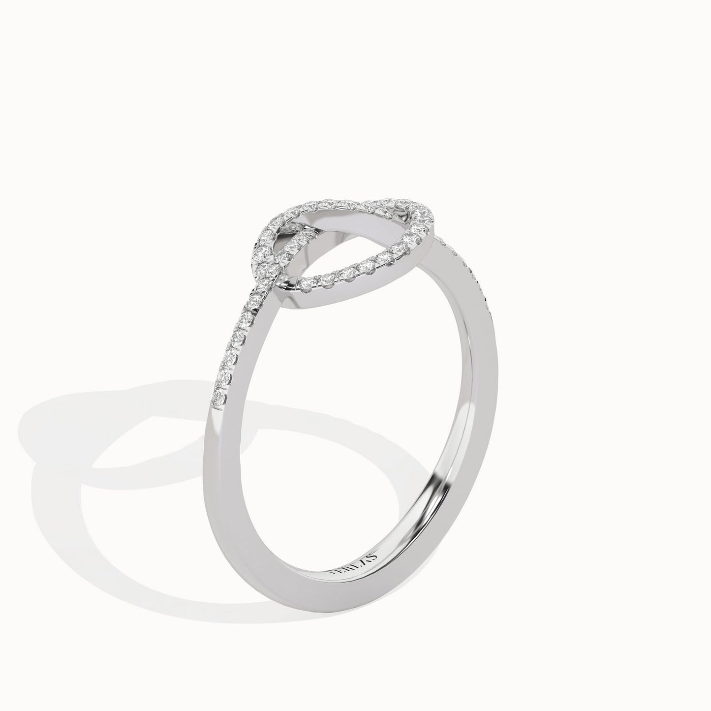 Infinity Heart Ring_Product Angle_1/6Ct - 2