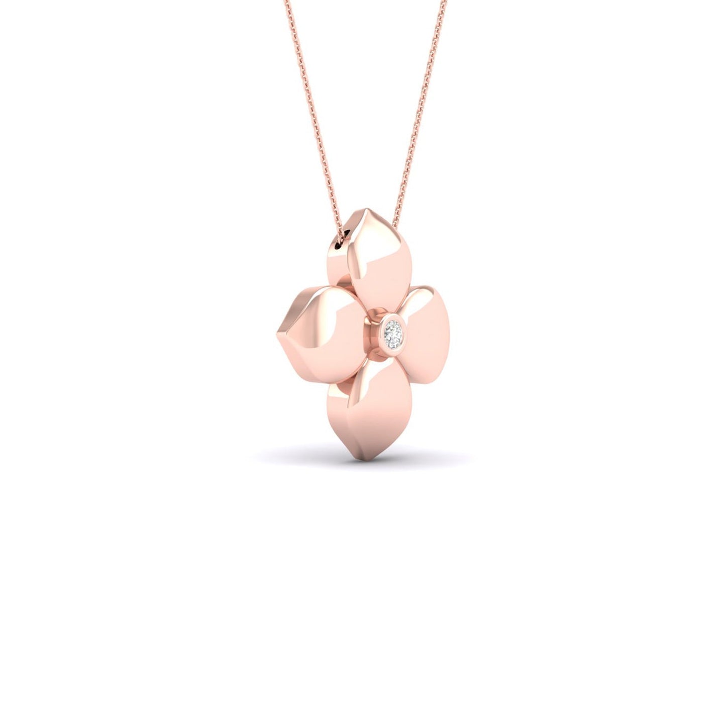 La Fleur Diamond Necklace_Product angle_1/2 Ct. - 2