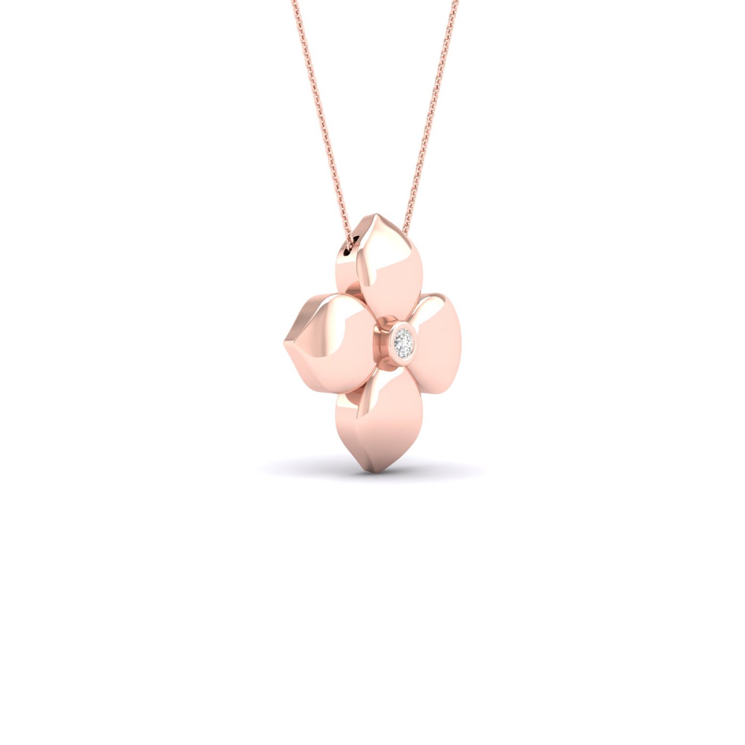 La Fleur Diamond Necklace_Product angle_1/2 Ct. - 2