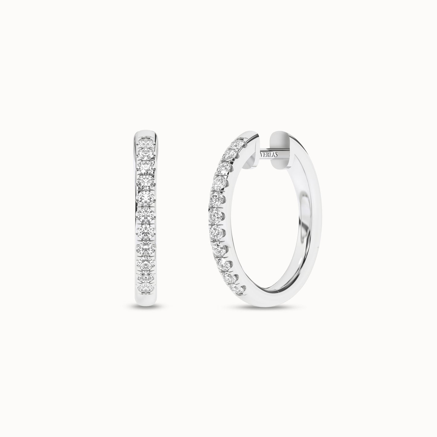 Diamond Arc Hoops_Product Angle_1/3Ct. - 2