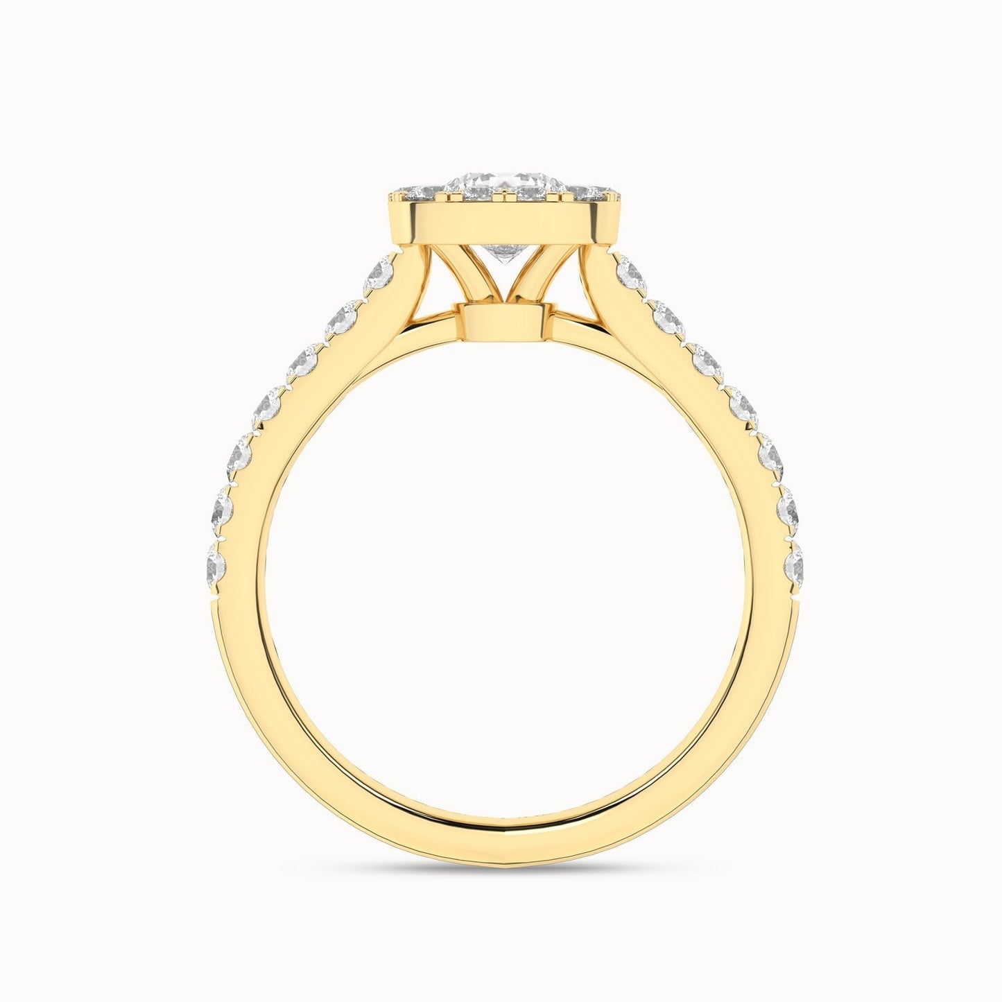 Signature Iconic Round-Princess Halo Ring_Product Angle_1 1/3Ct - 2