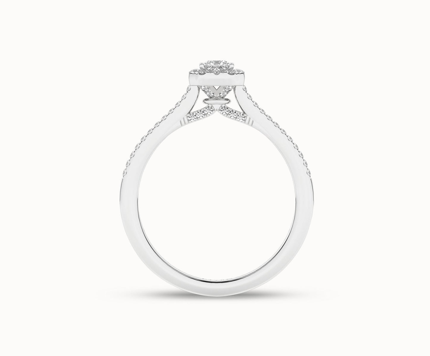 Signature Princess Halo Ring_Product Angle _1/3Ct. - 3