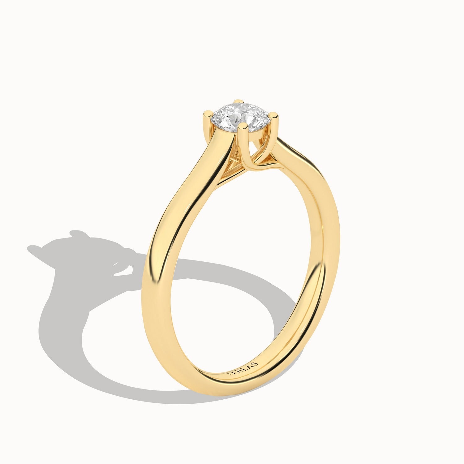 Timeless Round Ring_Product Angle_1/2Ct - 4